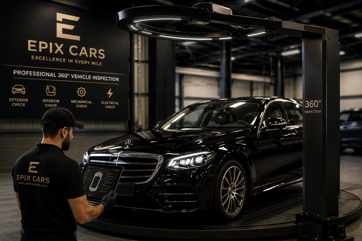 Professional 360 degree vehicle inspection